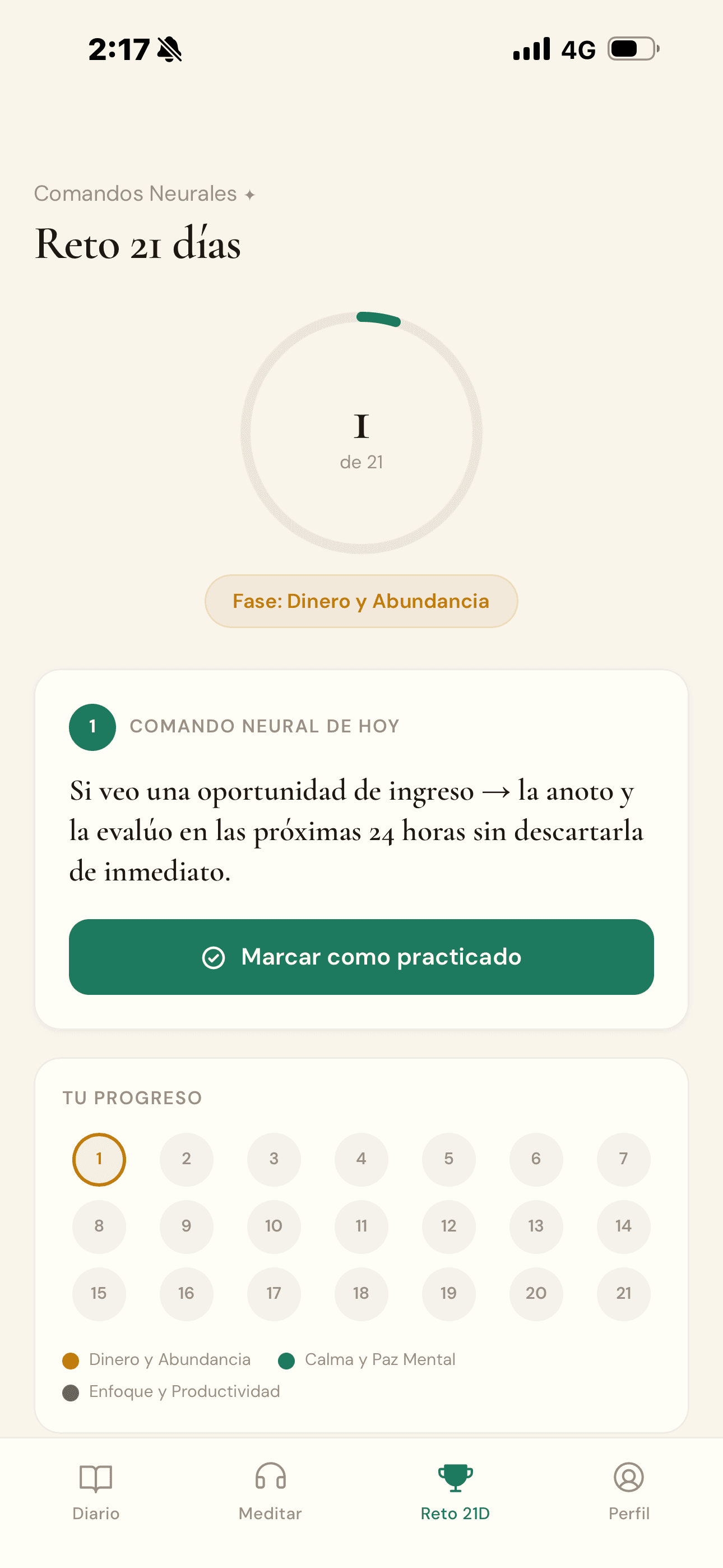 Reto 21 días